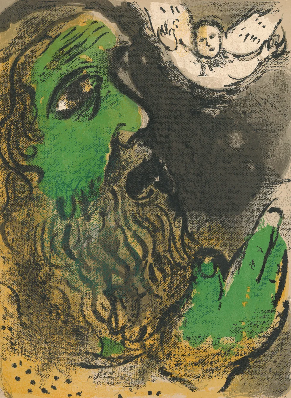 Lot 210: Marc Chagall (French/Russian, 1887-1985)Job Praying