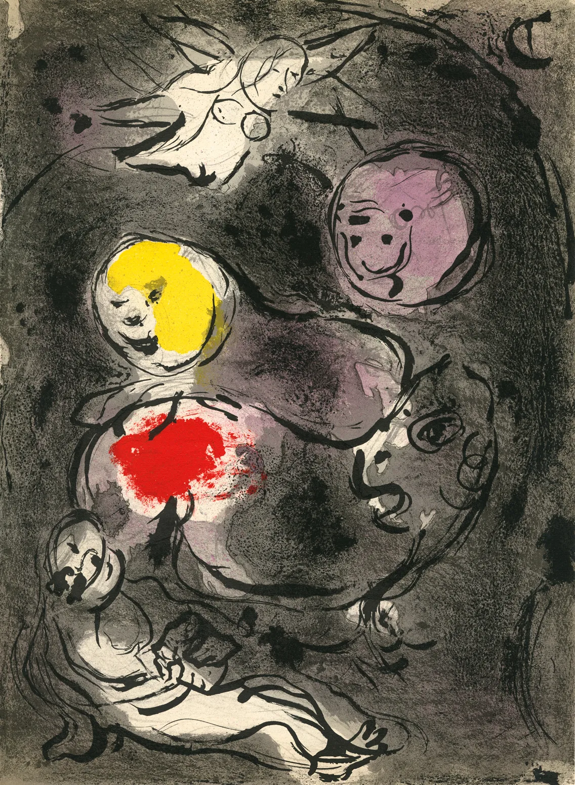 Lot 400: Marc Chagall (French/Russian, 1887-1985)The Prophet Daniel In The Lions' Den