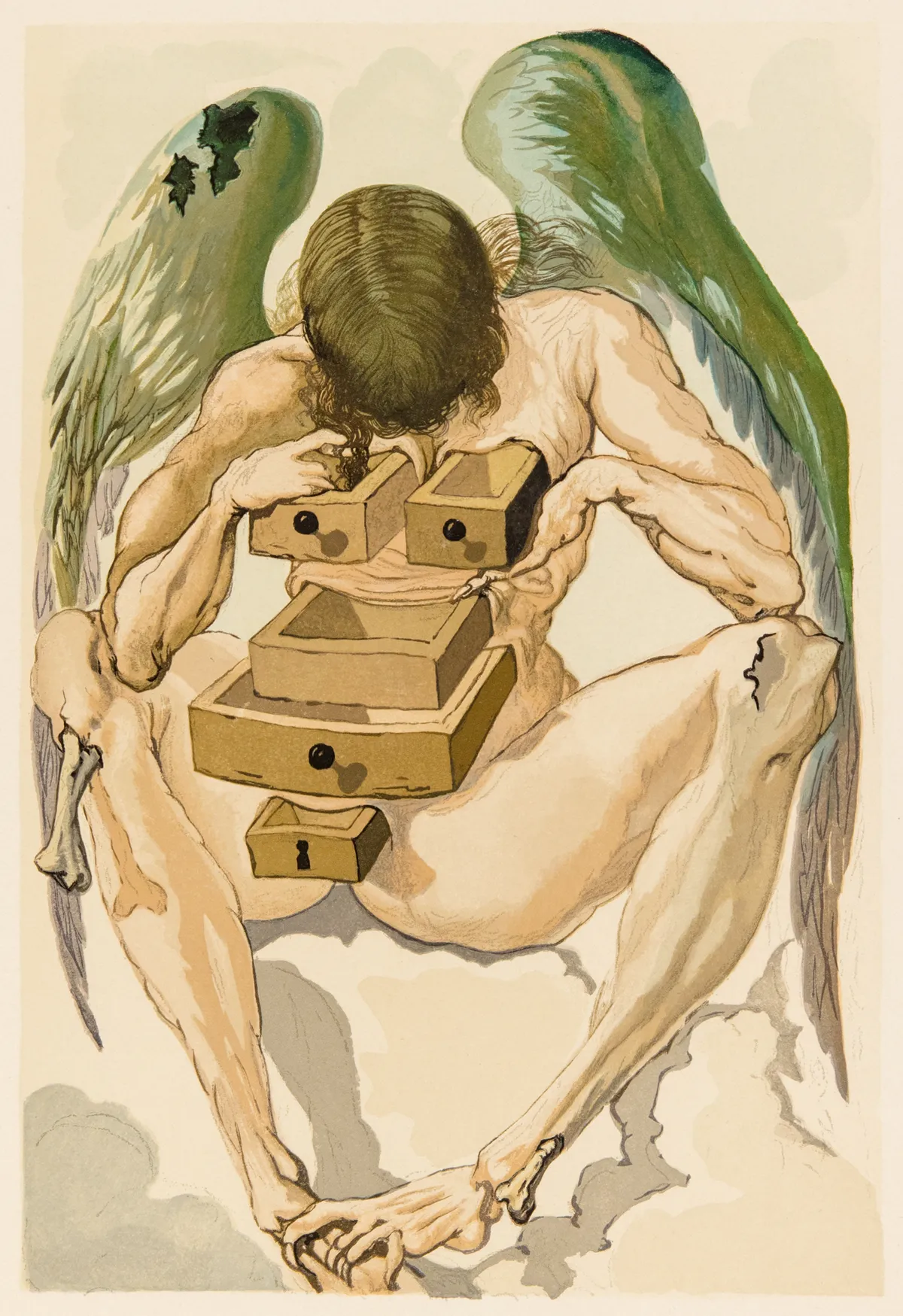 Lot 402: Salvador Dali (Spanish, 1904-1989)The Fallen Angel