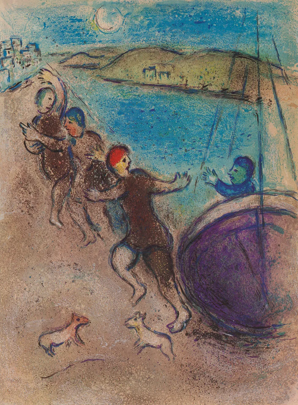 Lot 400: Marc Chagall (French/Russian, 1887-1985)The Young Men of Methymne