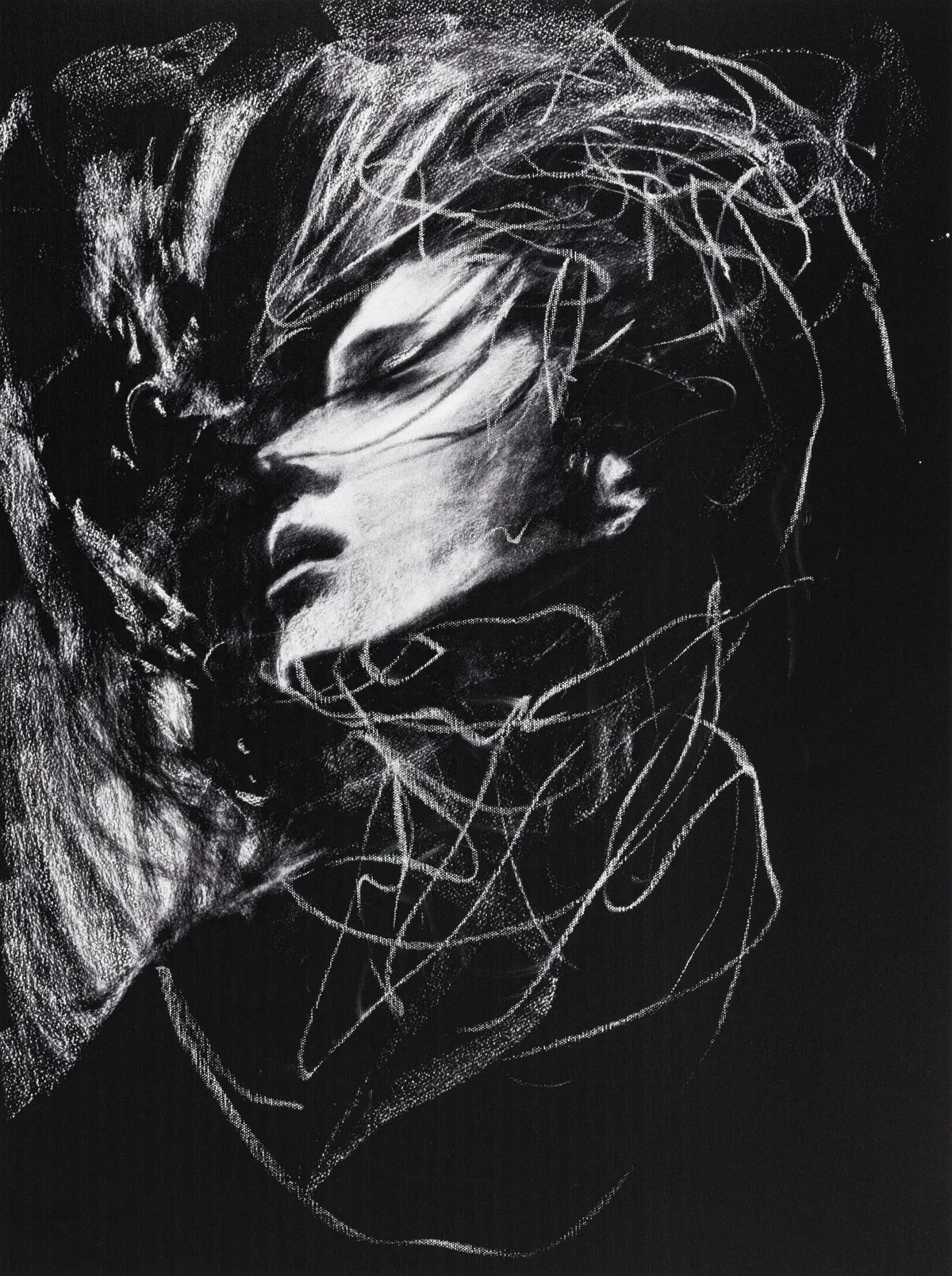 Lot 107: Mad Charcoal (American, b.1995)Exhale 2026 From a series of unique variants