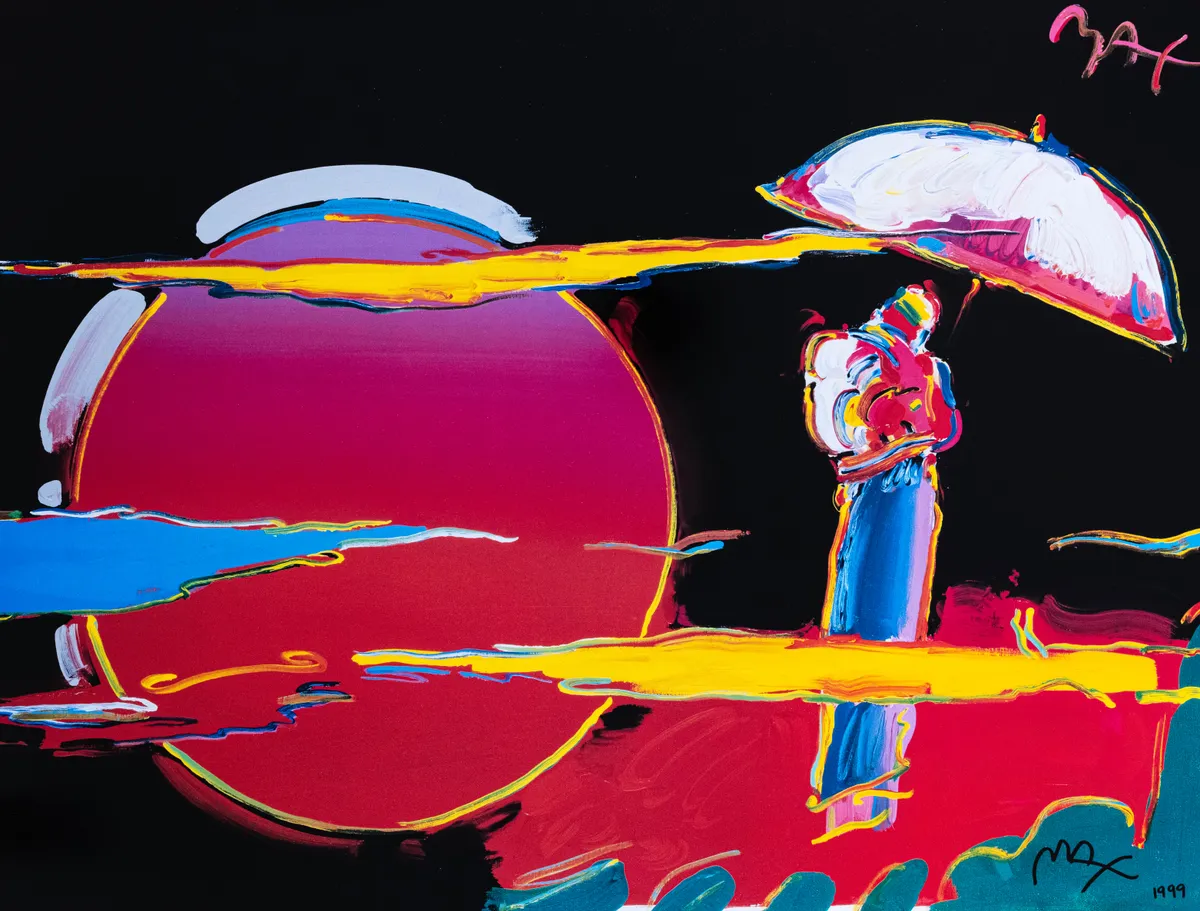Lot 408: Peter Max (German, b.1937)New Moon