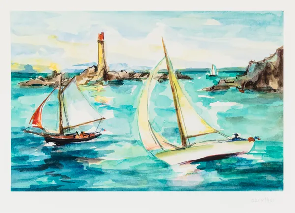 Christine Oberthur (French, b.1939)Passage du Phare
